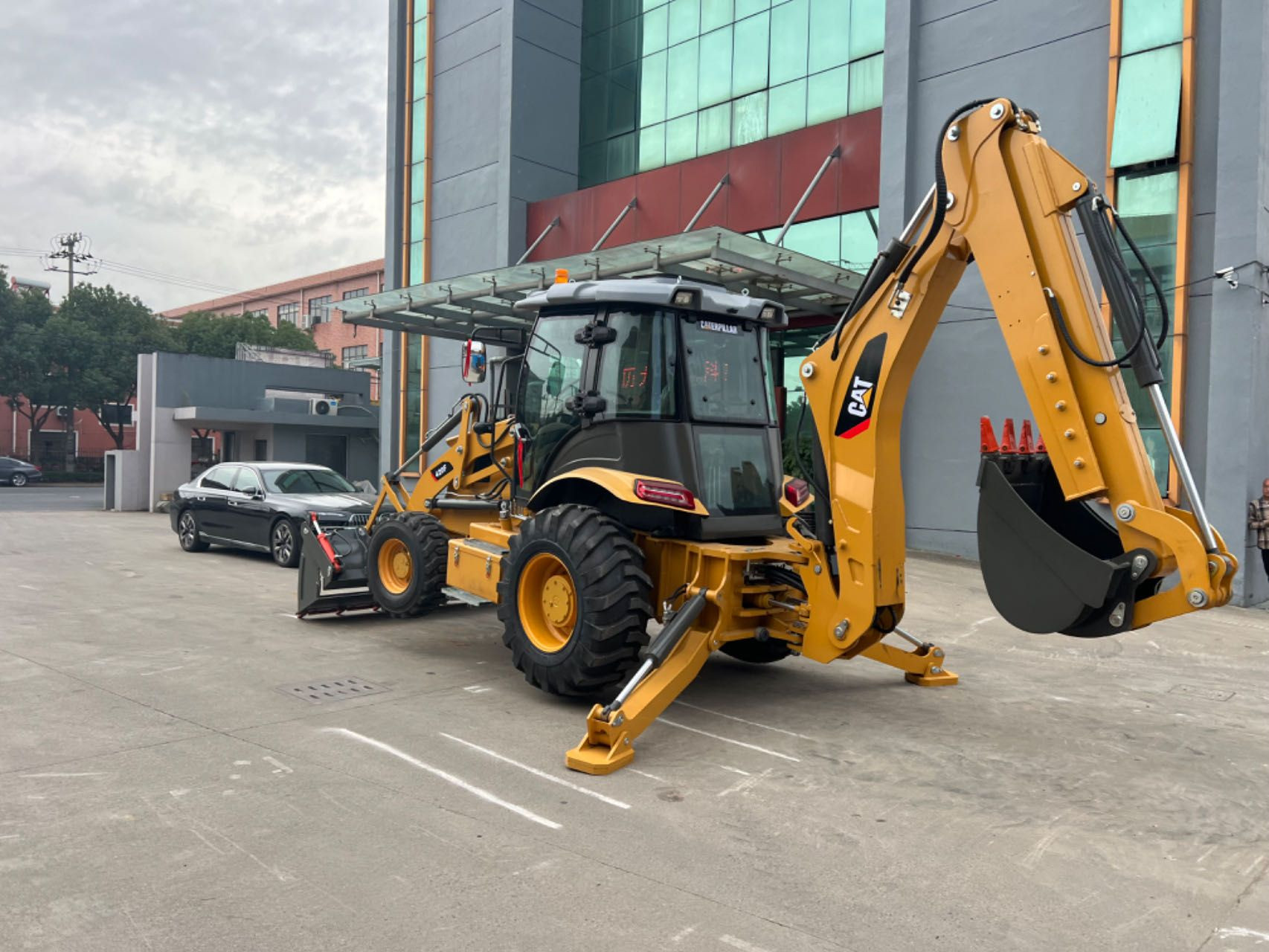 90% new 100% ready Used caterpillar backhoe cat420f