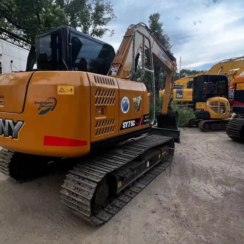 High quality used Sany sy75c mini excavator secondhand excavators