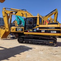 Good condition secondhand cat 320b excavators used caterpillar excavator