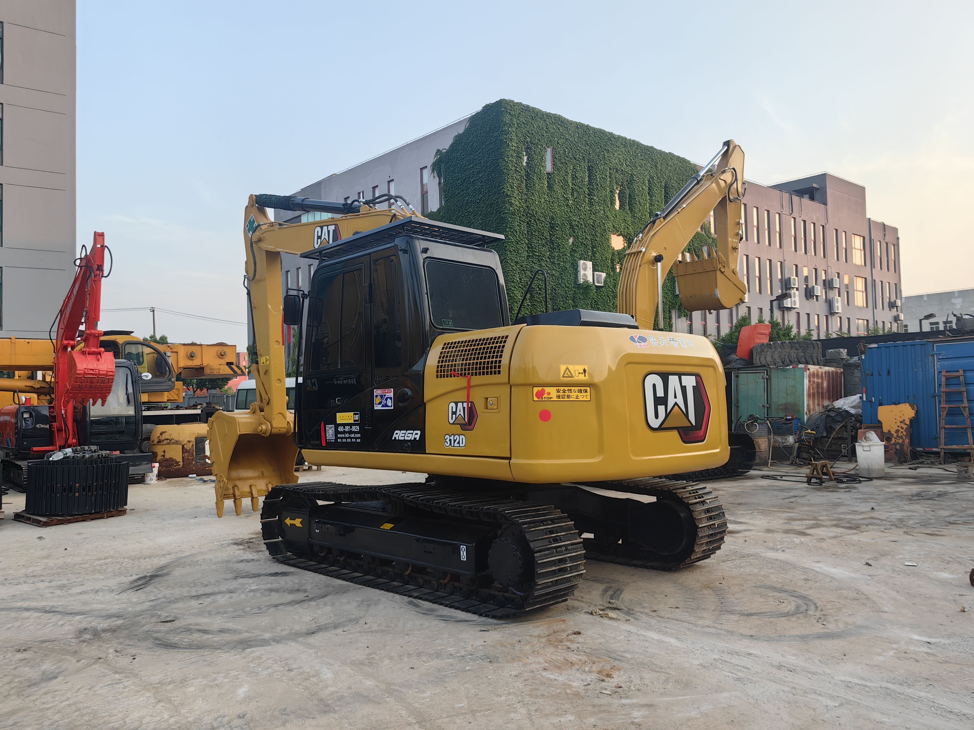 Used caterpillar excavators 12t cat 312d excavator