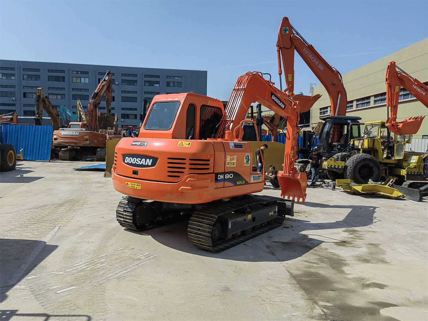 low working hours good condition used original Doosan excavator dh80 mini excavators